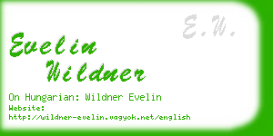 evelin wildner business card